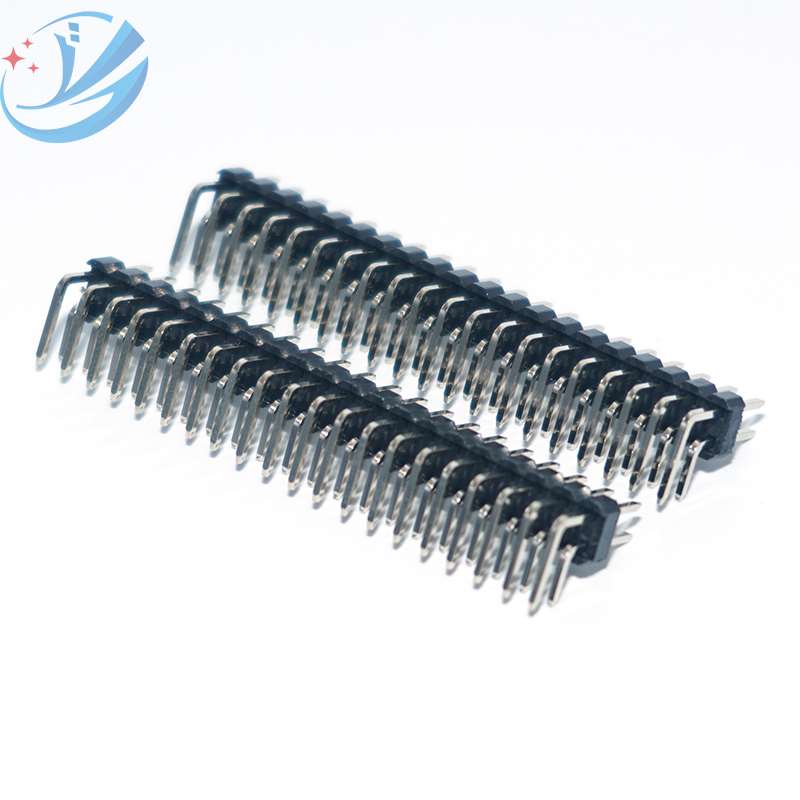 2.54mm 직각 이중 행 DIP 40핀 커넥터